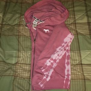 NWT Medium Pink Tie Dye Hoodie